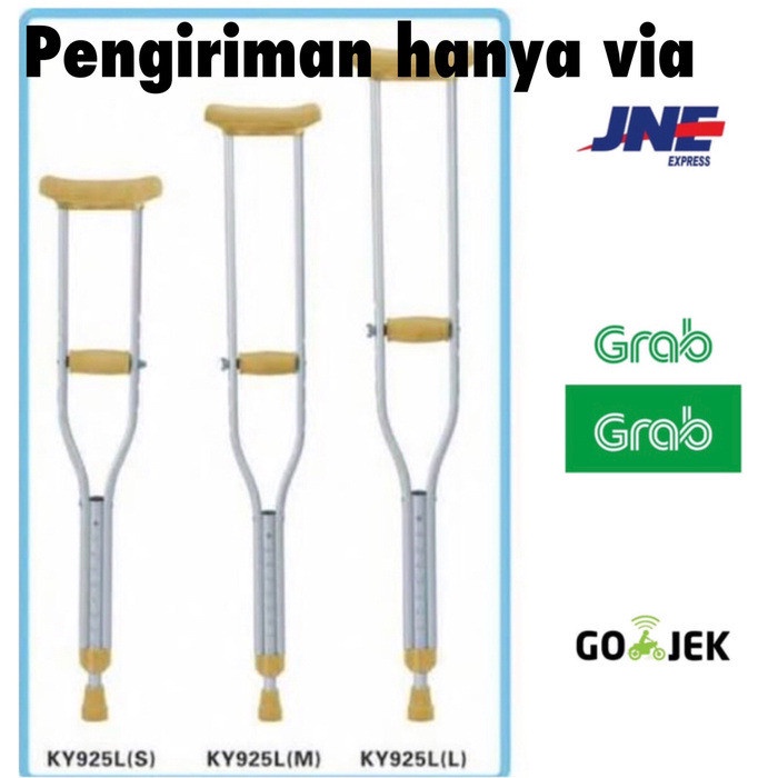 Tongkat ketiak / Tongkat Kaki / Crutch / Kruk Sella (sepasang)