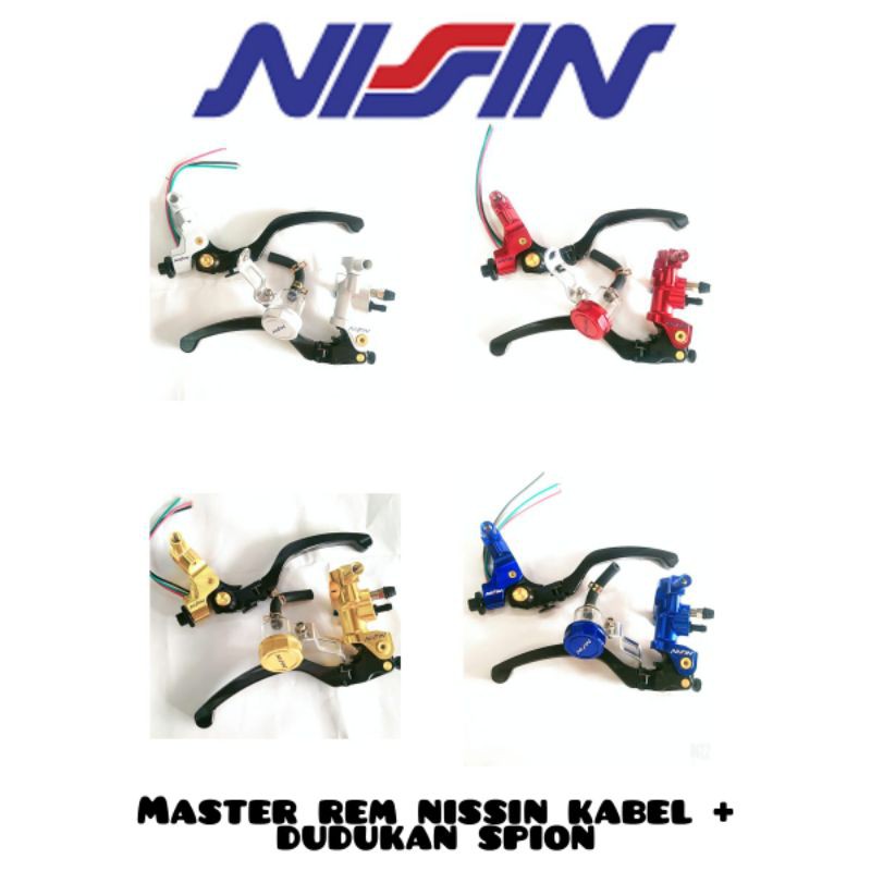 READY BOSKU , masterrem nissin kabel plus dudukan spion Murah