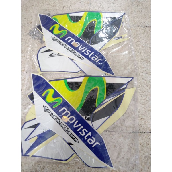 Striping Lis Stiker Standar Ori Yamaha New Vixion Lightning NVL Movistar 2014 Striping Ori Vixion Ne