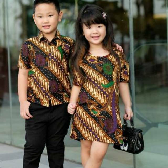 DRESS ANAK COUPLE / DRESS ALIKA / DRESS ANAK / KEMEJA BATIK ANAK