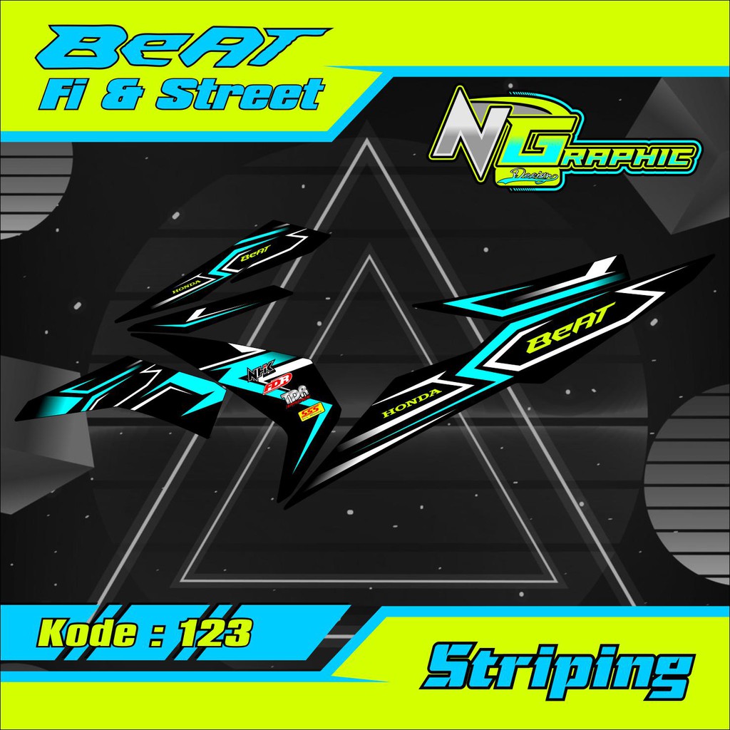 Striping Stiker stiker beat fi 2016 & Beat Street 2016 Variasi - stiker motor honda setriping beat