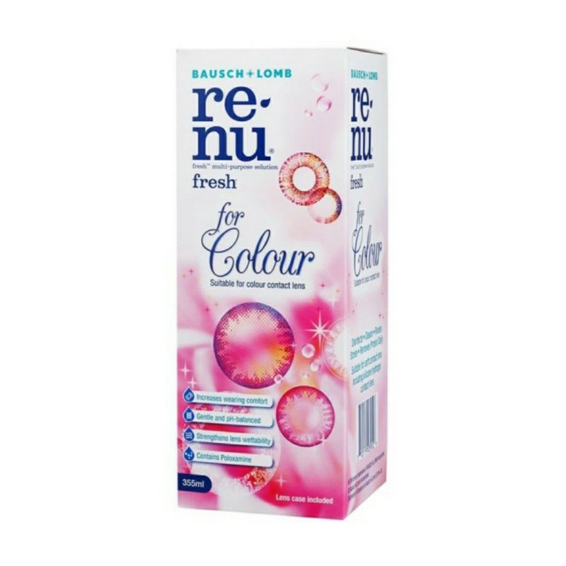 Cairan Pembersih Softlens RENU FRESH COLOUR 355 ML