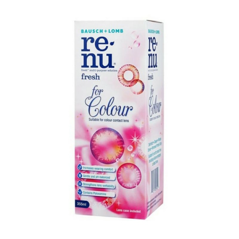 Cairan Pembersih Softlens RENU FRESH COLOUR 355 ML