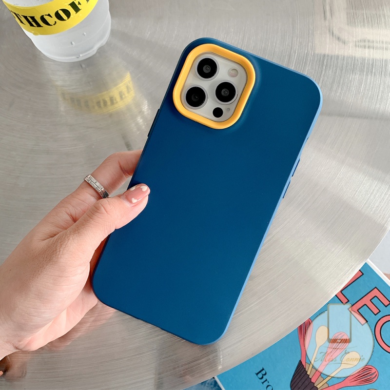 3 In 1 Soft Case Silikon Shockproof Warna Permen Cover Iphone 12 11 Pro Max 12 Xr Xs Max X 7 8 Plus