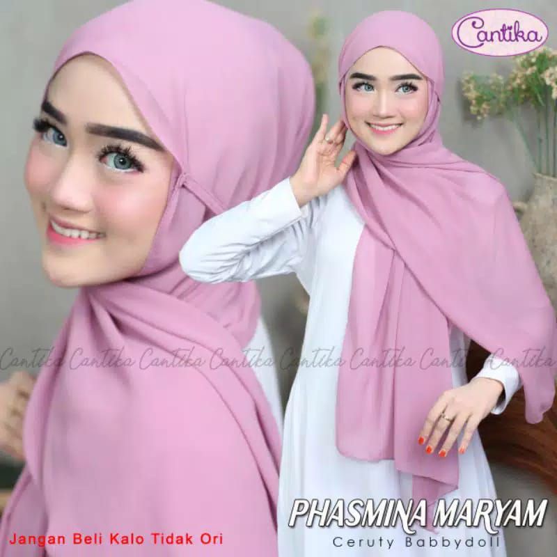 Pashmina Tali Maryam Pashmina Ceruty Babydoll Hijab Pashmina Ceruty