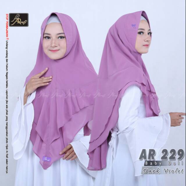 HIJAB AR RAFI AR 229 /HIJAB INSTAN /KHIMAR