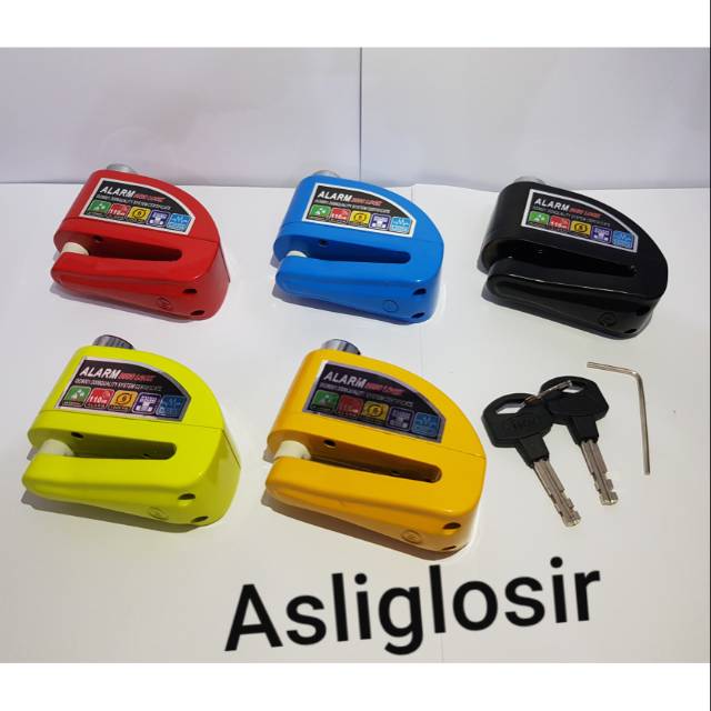 Gembok Kunci Disc Alarm Disc Lock Kunci Alarm Anti Maling Universal