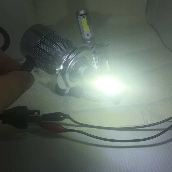 Lampu LED C6 H4 Mobil LED Lamp COB Headlight Headlamp