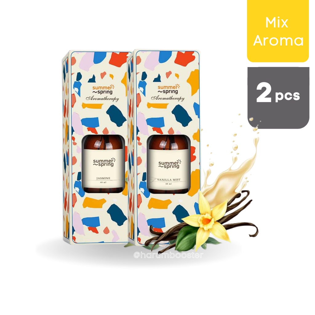 Reed Diffuser Aromatherapy Ruang Tamu Toilet Cafe Hotel Summer spring 40 ml-Mix 4