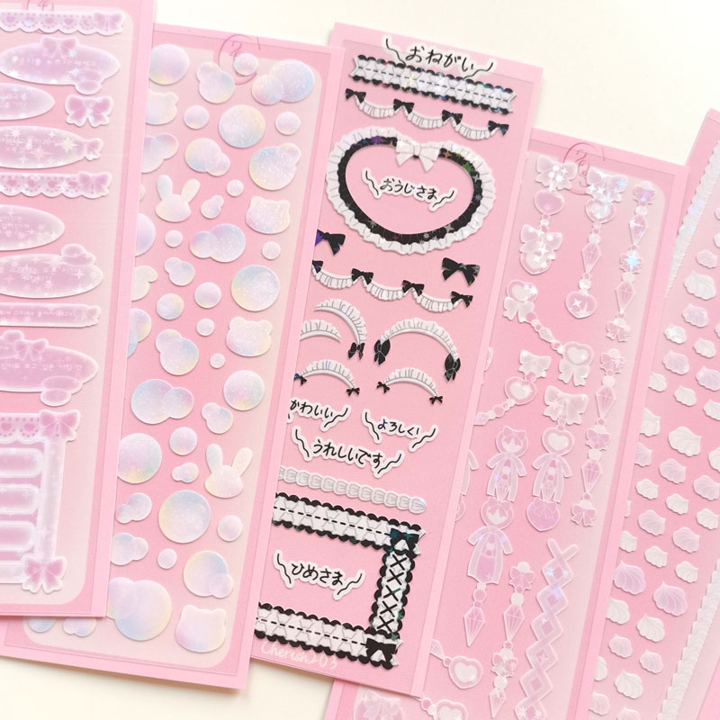 Stiker Pita Lace Sequin Anti Air