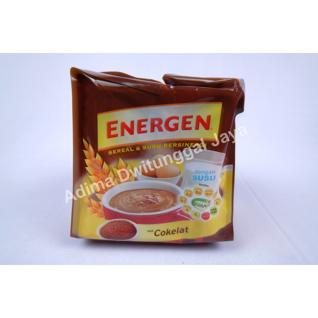 Energen Sereal Cokelat Pouch 10's x 29gr (1 Pouch isi 10 Sachets)