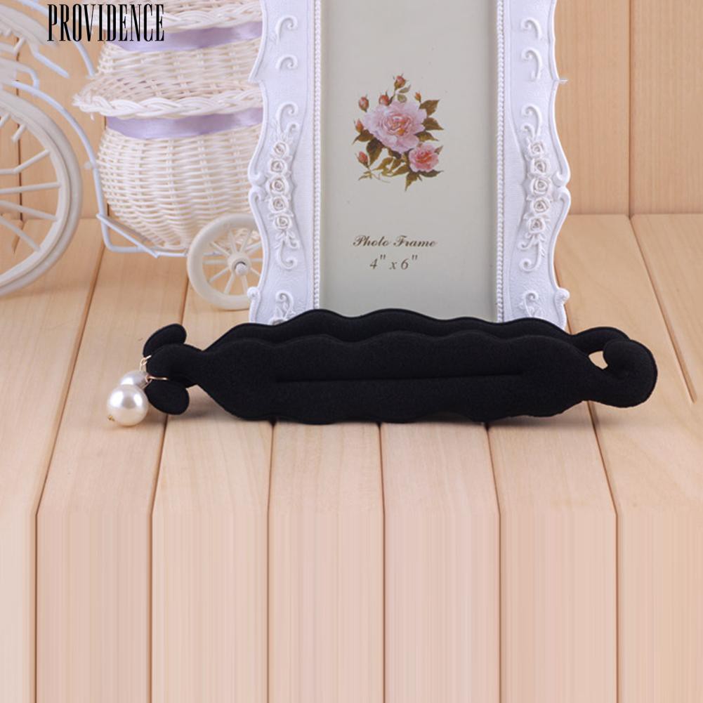 [Bayar Di Tempat]Magic Sponge Hair Clip Foam Donut Hair Styling Bun Curler Tool Maker Ring Twist