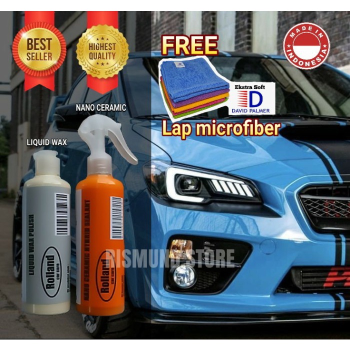 Paket Rolland Wax Poles & Nano Coating / Paket Perawatan Mobil & Motor - Wax & Nano +Lap