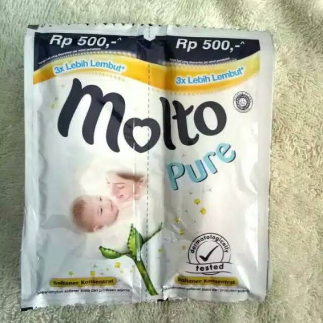Molto pure baby softener liquid detergent sachet