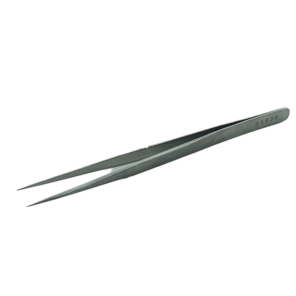 Pinset JYD Silver 14cm Pencapit Lurus Runcing 14 cm Tweezer 11 TS ESD