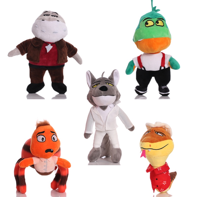 2022 Mainan Boneka Stuffed Plush Film The Bad Guys Wolf Piranha Snake Shark Tarantula Untuk Hadiah Anak