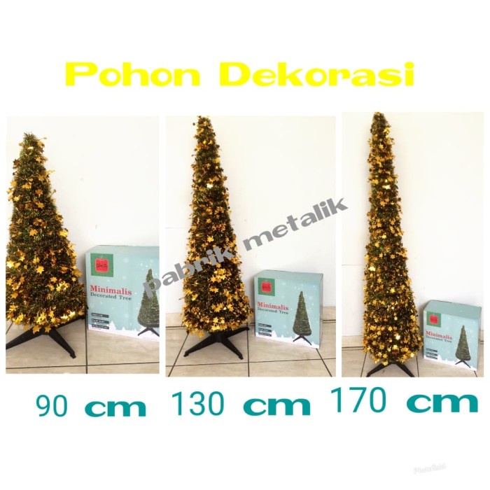 

Pohon Dekorasi Aman Bahan PET bukan PVC Ukuran 90 cm
