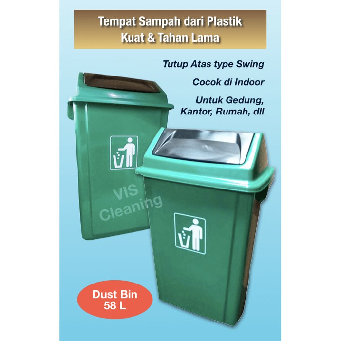 Tempat Sampah Plastik 58 L ( Plastic Dustbin )