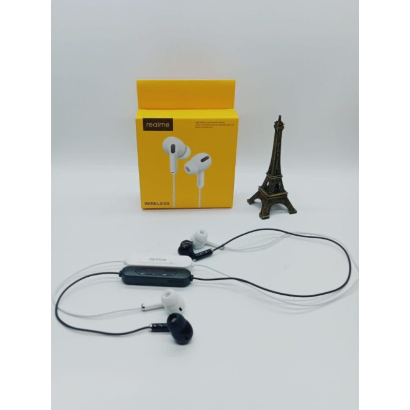 Headset Realme Bluetooth Kabel Stereo Earphones Bluetooth Realme