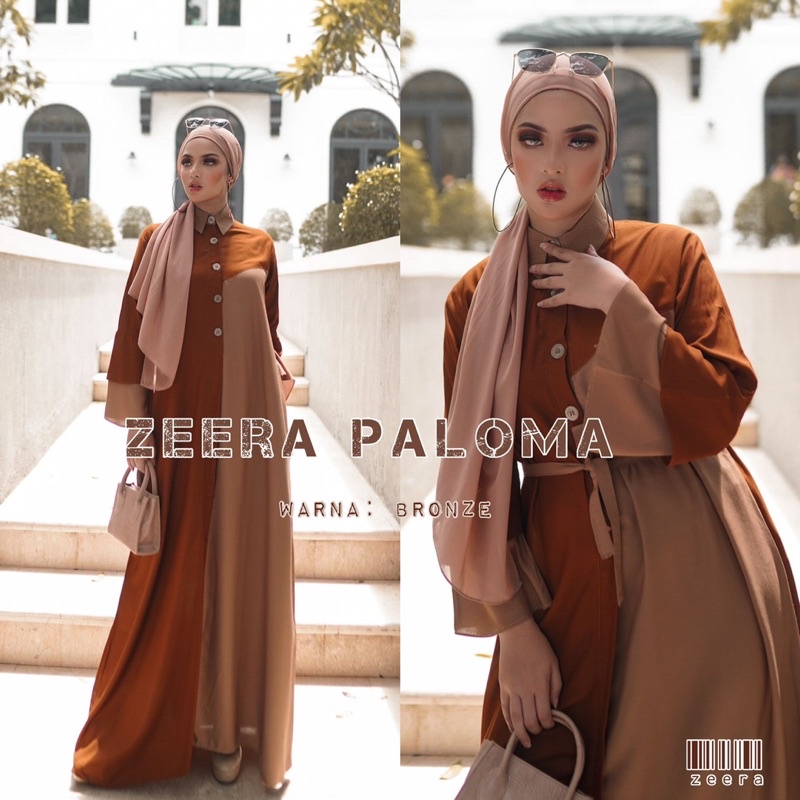 Daster Arab ZEERA PALOMA Dress Rayon Mewah kekinian