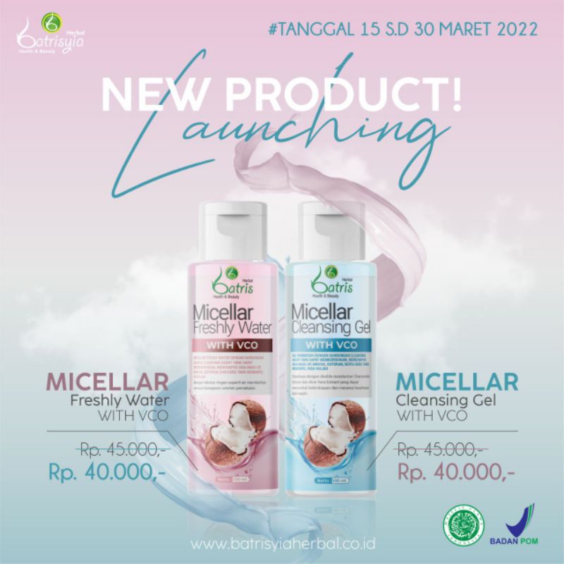 micellar freshly water/ micellar cleansing gel