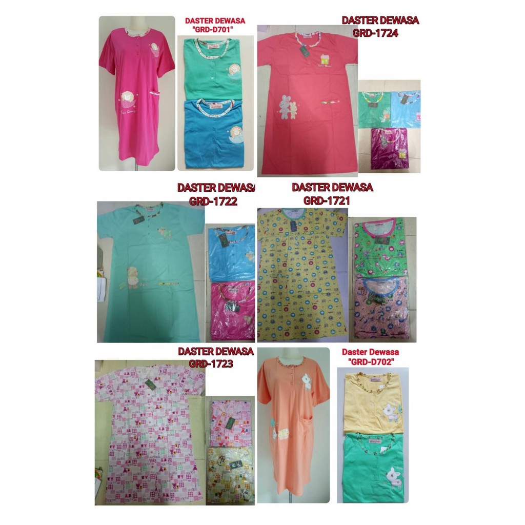 PIYAMA BAJU TIDUR WANITA KAOS KATUN PREMIUM