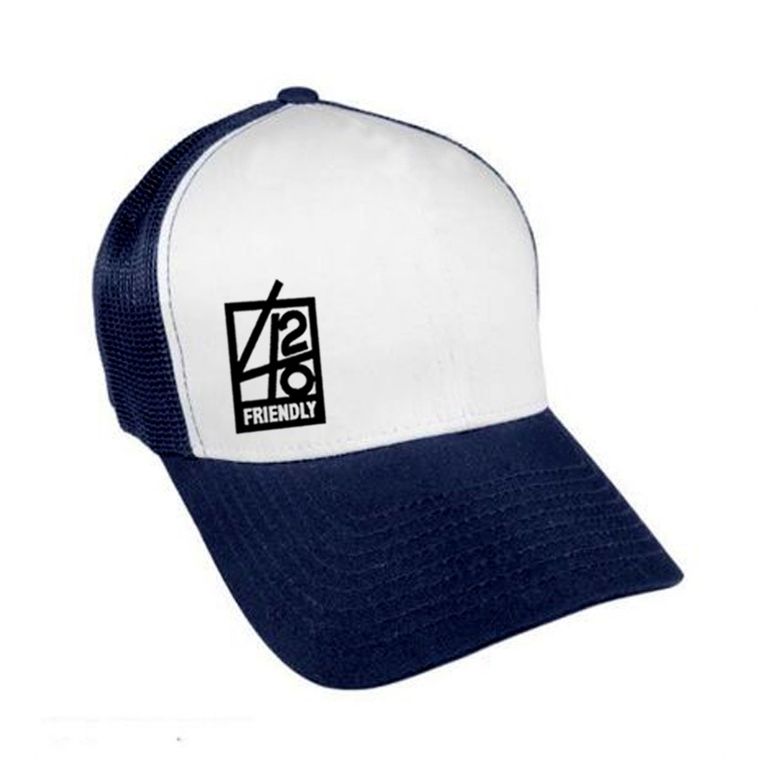 Trucker 420 Friendly White - Putih Jaring Biru Premium