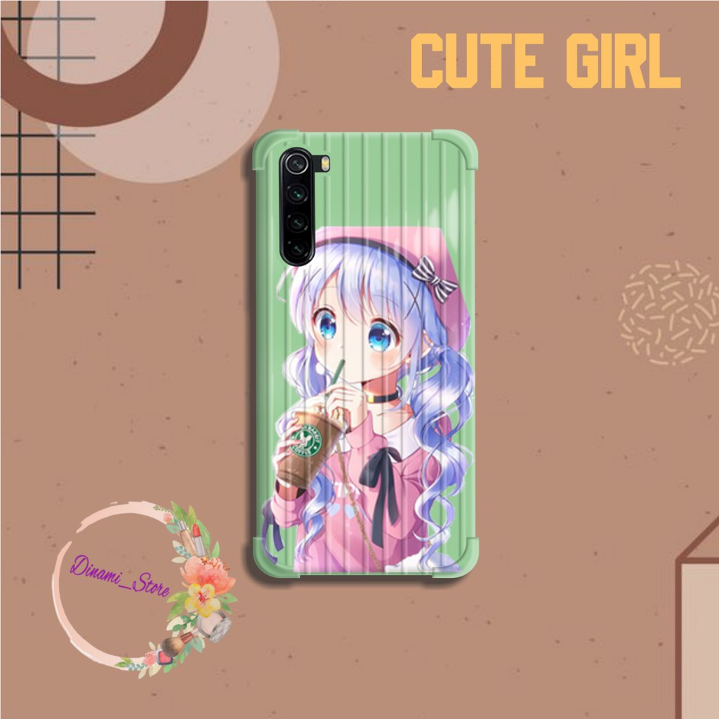 Softcase CUTE GIRL Vivo Y91 Y17 Y12 Y15 Y93 Y95 Y81 Y83 Y71 Y53 V5 V7 Y30 Y50 V17 Y11 S1 Pro DST1710