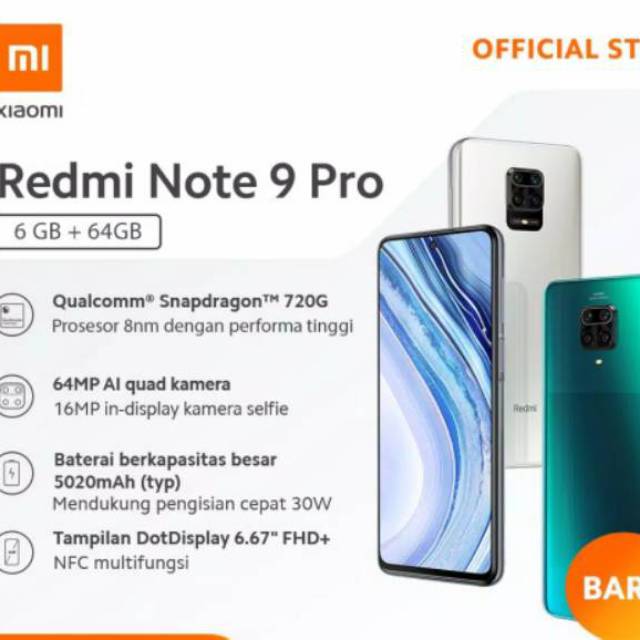 Redmi Note 9 Pro 6/64 GB G   aransi Resmi | Shopee Indonesia