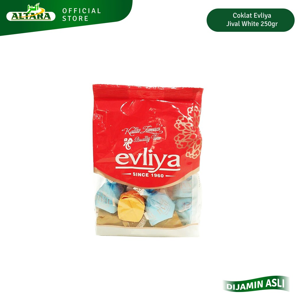 

Coklat Evliya Jival White 250gr - Coklat Susu - Coklat Turki - Oleh oleh haji