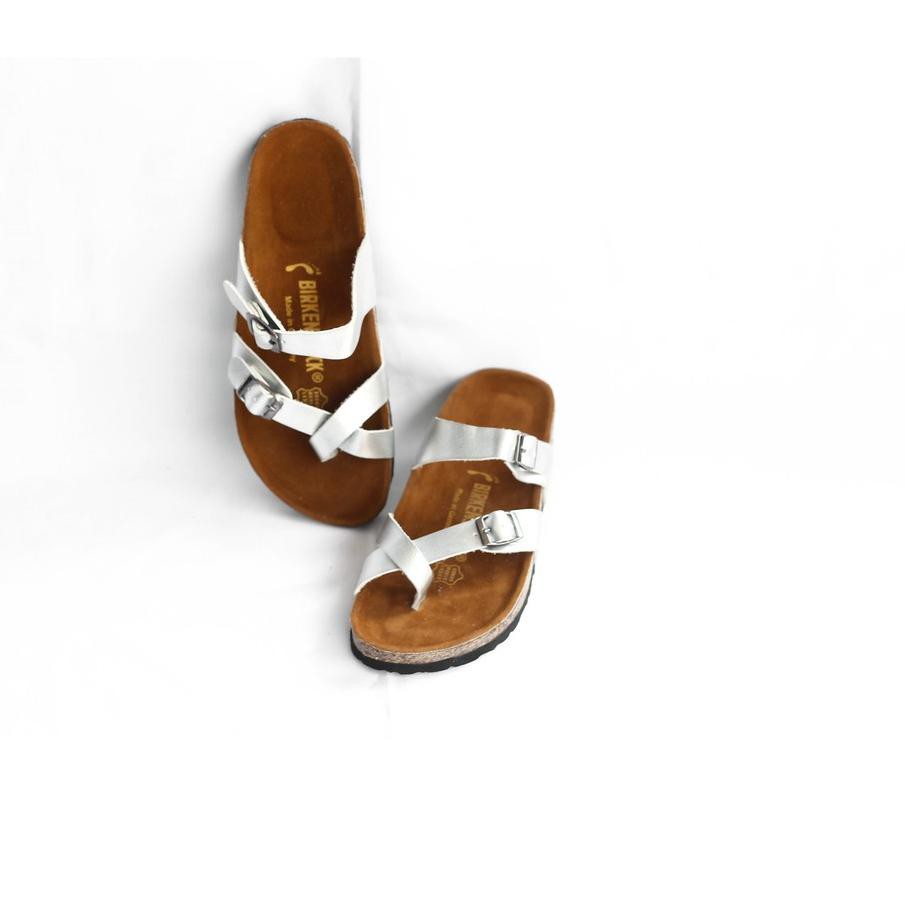  FD63 j Sandal birkenstock Wanita  Premium Mayari Sliver 