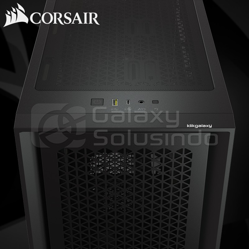 Corsair 4000D AIRFLOW Tempered Glass Mid-Tower ATX Gaming Case - Black