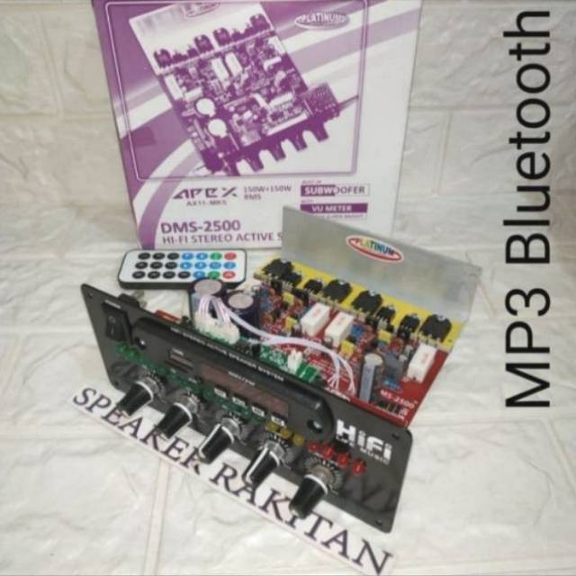 Kit power active subwoofer + MP3 Bluetooth + VU LED 2OCH DMS-2500