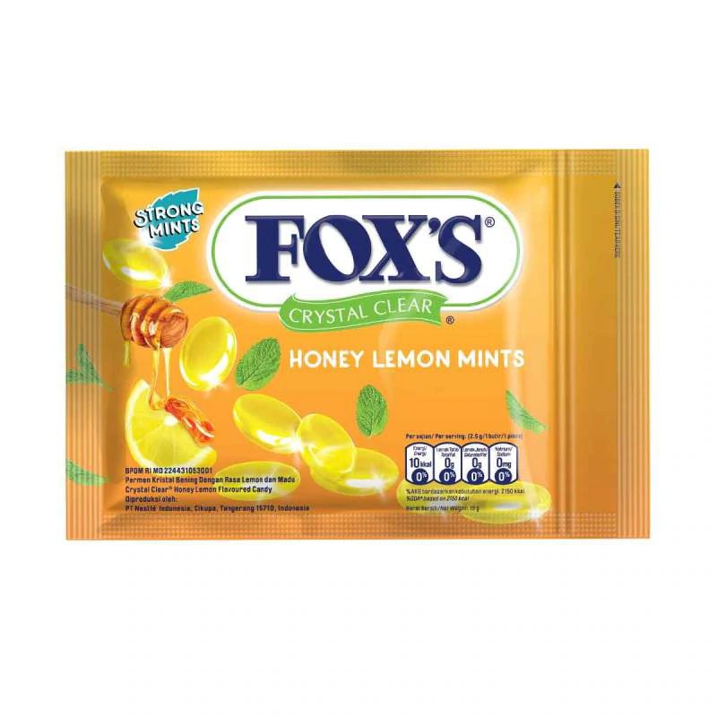 

FOX'S HONEY LEMON MINTS 15 GRAM PERMEN FOX