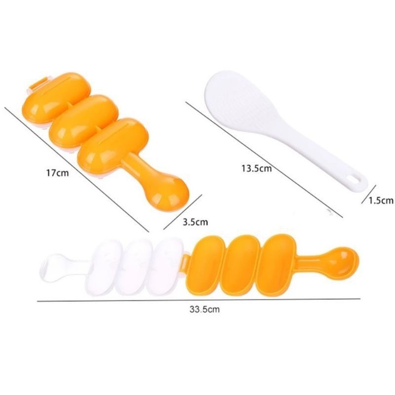 Alat Pembuat Bola Nasi Rice Ball Shaker Cetakan Nasi Bento Cetakan Nasi Bulat Bundar Bento Sushi Gratis Centong Mini