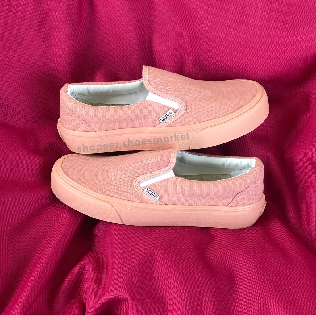 OBRAL SEPATU VANS SLIPON FULL PEACH WOMAN