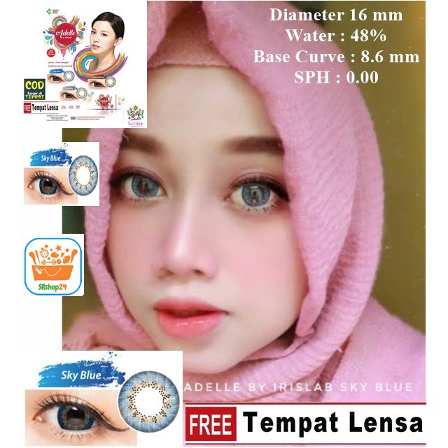 SOFTLENS ADELLE NORMAL BIG EYES 16mm by IRISLAB GRATIS TEMPAT SOFLEN