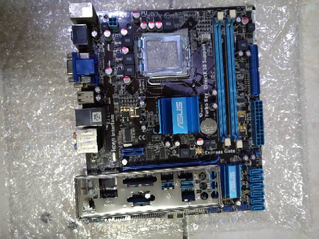 Paket mainboard lga 775 DDR3 g41 prosesor core 2 duo e8400 ram 2 GB dan fan