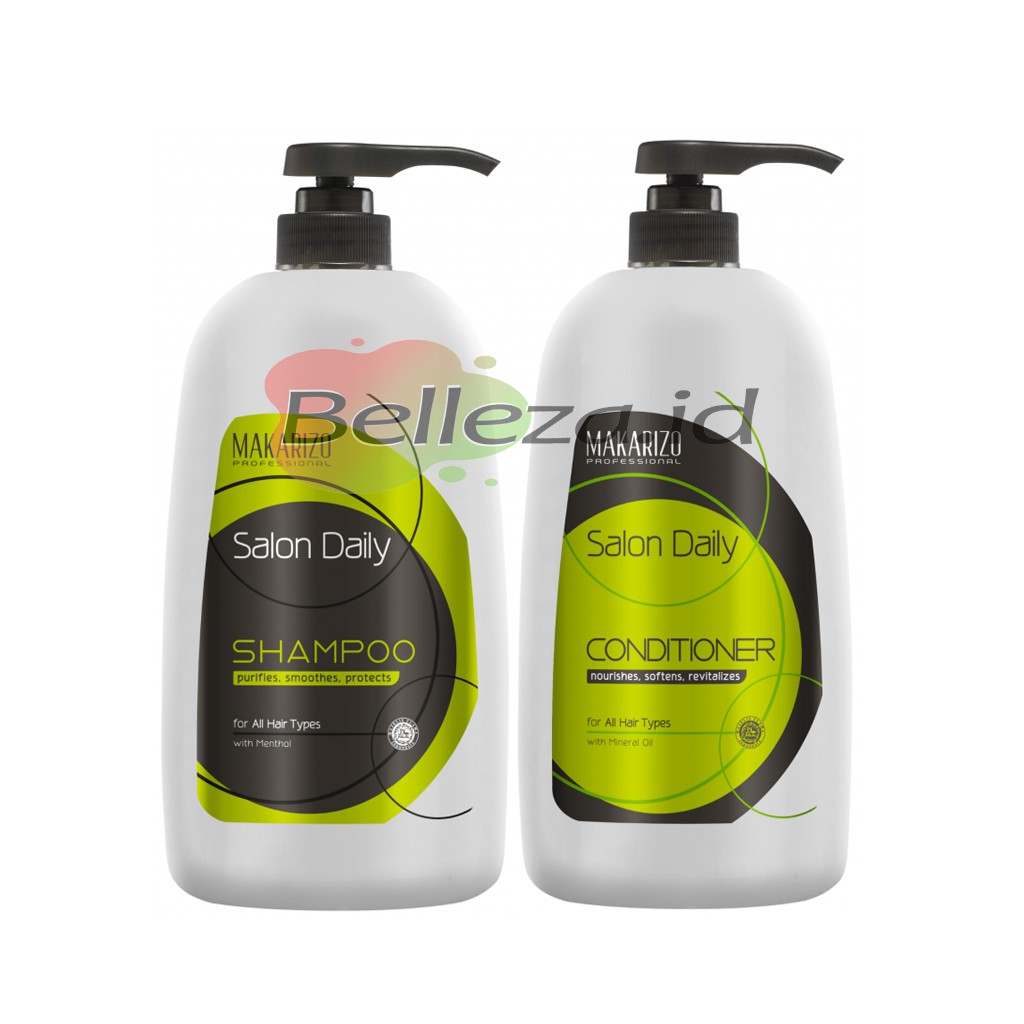 Jual Makarizo Salon Daily Shampoo & Conditioner 950ml Shopee Indonesia