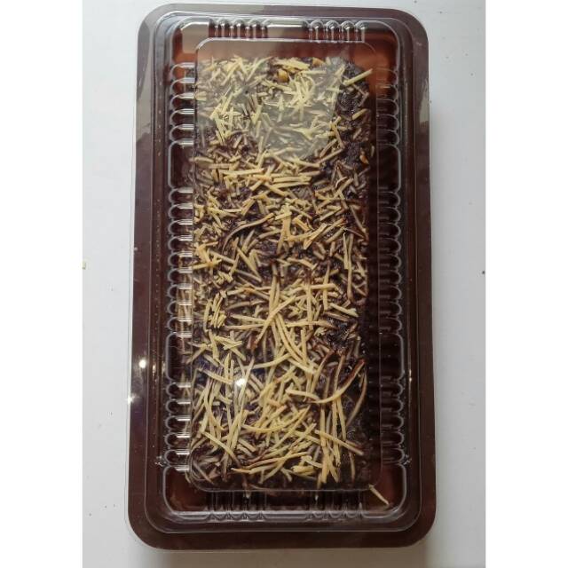 

Brownies bakar keju / almond