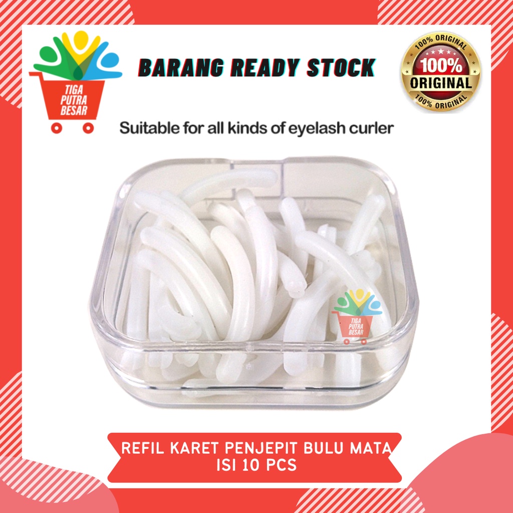 REFILL KARET PENJEPIT BULU MATA ISI 10 PCS