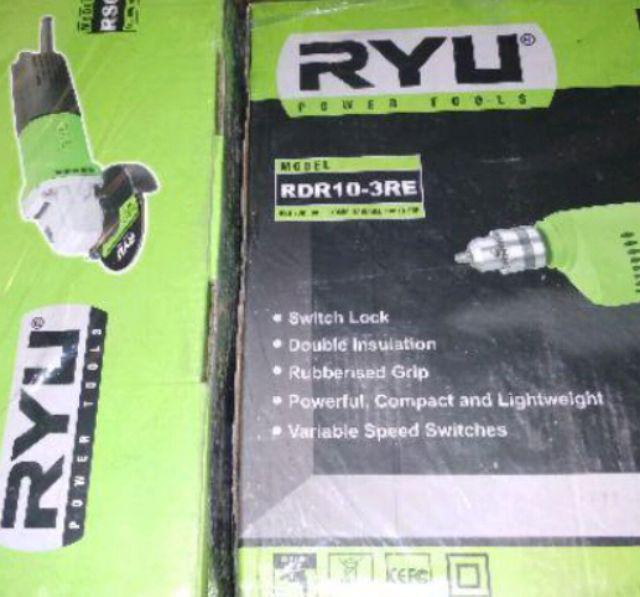 Paket Bor Tangan 10mm Rdr10-3re Grenda Tangan 4 Rsg100-3 Set Ryu