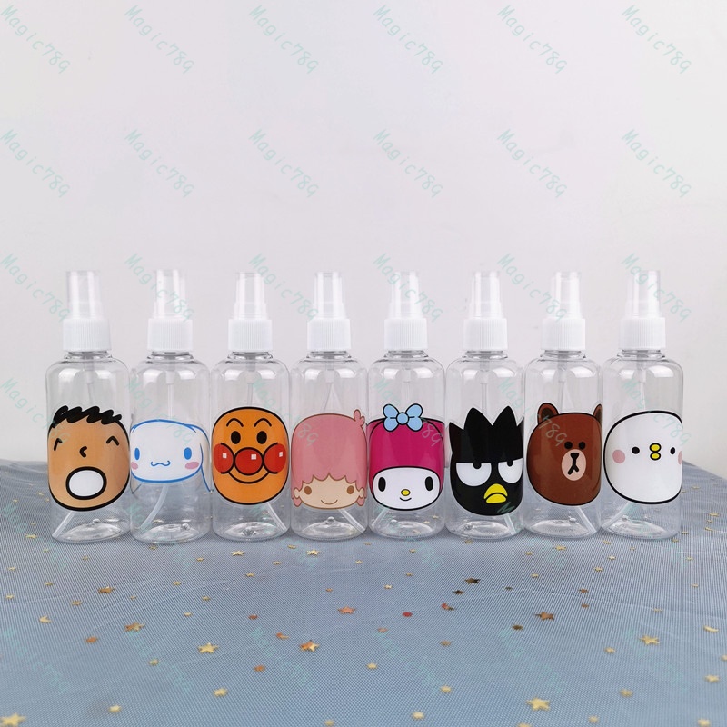 Magic789 100ML Cartoon Kumamon Kitty Melody Spray Bottle Plastic Travel Size Bottles for Cosmetic