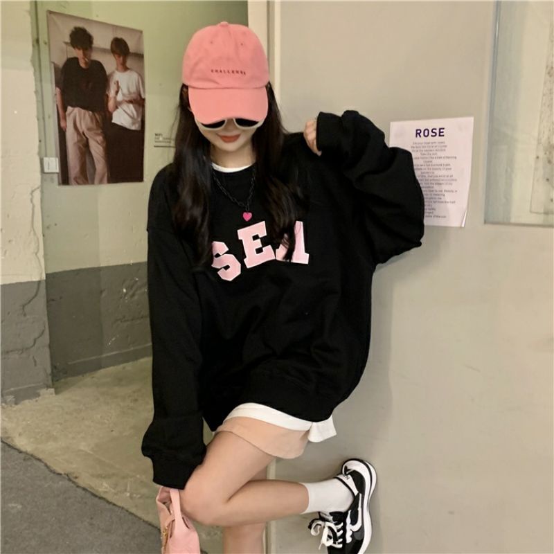 Sweater BIGSIZE SEA (S - 6XL) Crewneck SEA Sweatshirts Korean Fashion Wanita Pria Oversize Harajuku Oblong S M L XL 2XL 3XL 4XL 5XL 6XL mocca beige krem coklat khaki