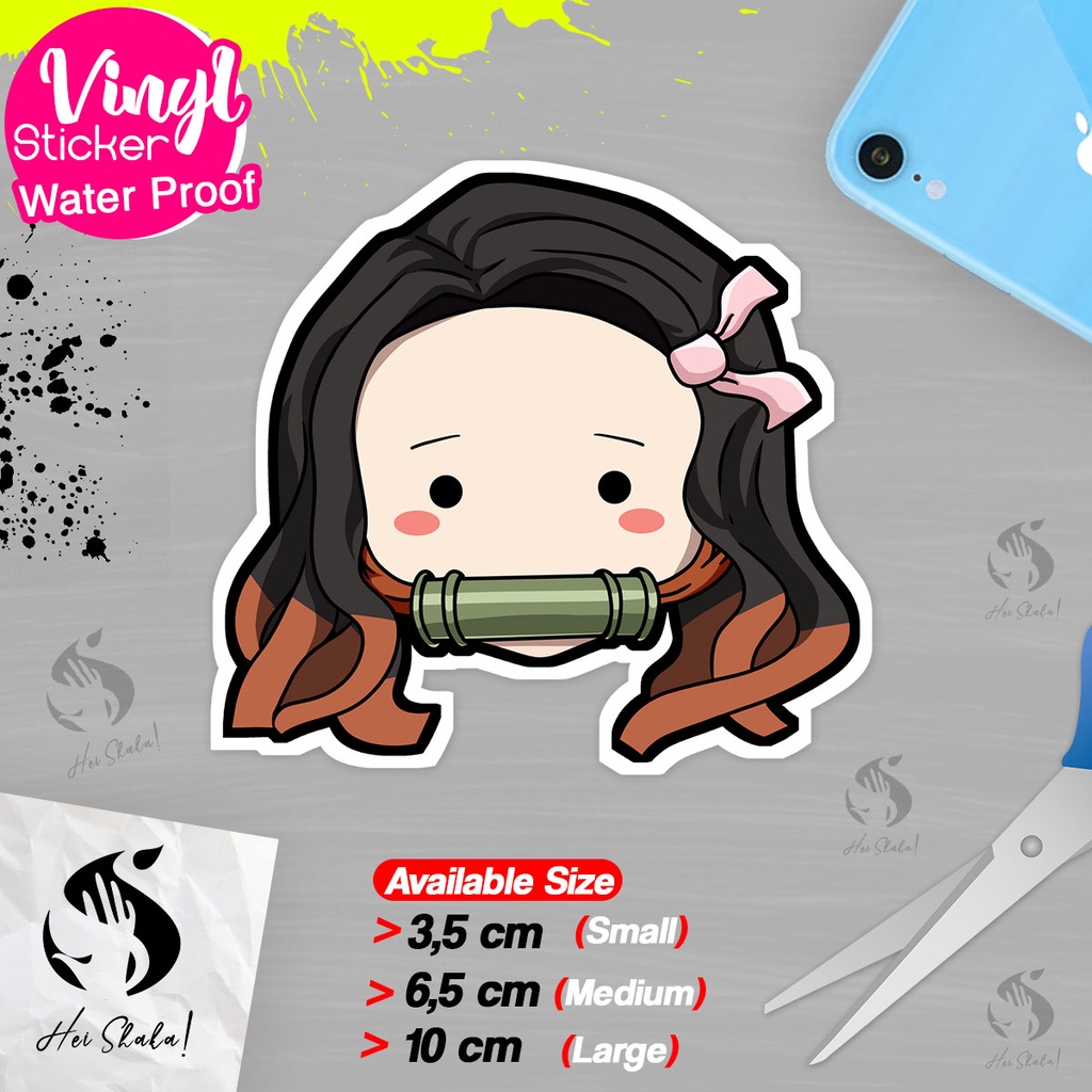 

Stiker Nazuko Kamado 0002 Demon Slayer Kimetsu No Yaiba Sticker Anime Jepang Bahan Vinyl Anti Air