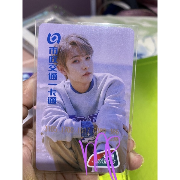 (BOOKED JANGAN CO) Pc Photocard official NCT Renjun cashbee china transportation card