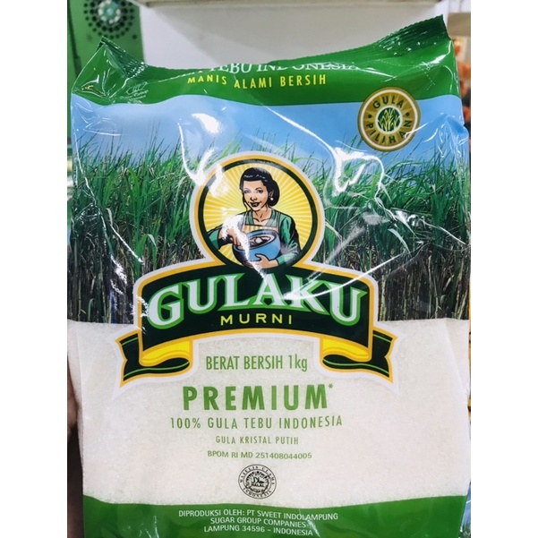 

GULAKU Gula TEBU Premium Hijau / Kuning 1kg