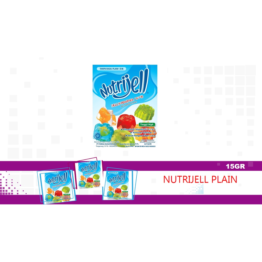 

NUTRIJELL JELLY PLAIN 15GR