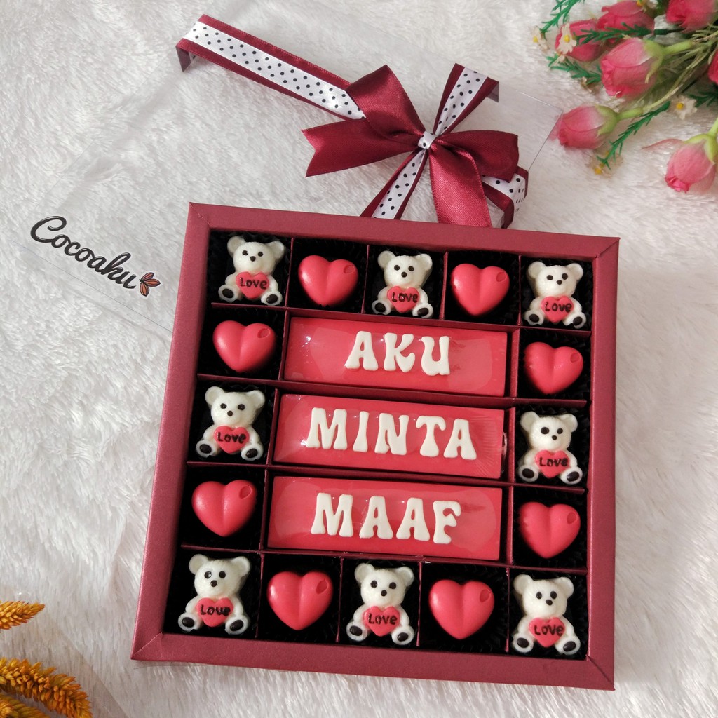 

Cokelat permintaan maaf (box mika 25 sekat)