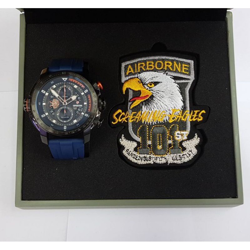 Jam Tangan Expedition Airborne E 6771 Pria / E6771 MC Blue Original